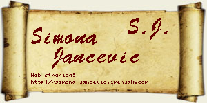 Simona Jančević vizit kartica